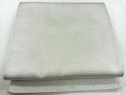 平和屋着物◎全通柄袋帯 霞文 銀糸 正絹 逸品 CAAU7238nb