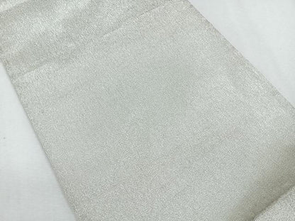平和屋着物◎全通柄袋帯 霞文 銀糸 正絹 逸品 CAAU7238nb