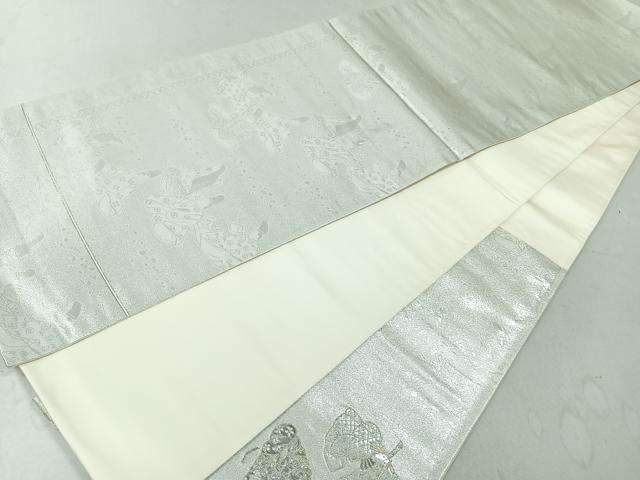 平和屋着物◎六通柄袋帯 三十六歌仙屏風図 金銀糸 正絹 逸品 CAAU7255nb