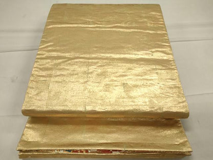 平和屋着物◎両面 六通柄袋帯 唐織 流水花蝶丸文 金糸 正絹 逸品 CAAU7616in