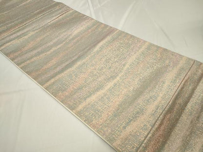 平和屋着物◎六通柄袋帯 霞文 金糸 正絹 逸品 CAAU7710in