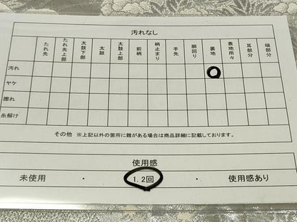 平和屋着物◎六通柄袋帯 風景文 銀糸 正絹 逸品 CAAU7734in