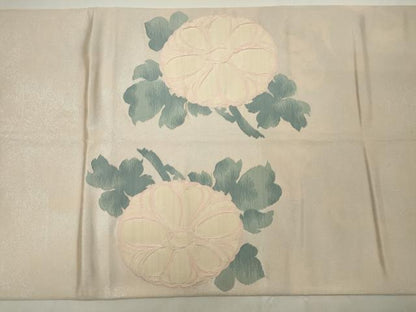 平和屋着物◎太鼓柄袋帯 すくい織 枝花文 引箔 正絹 逸品 CAAU7753in