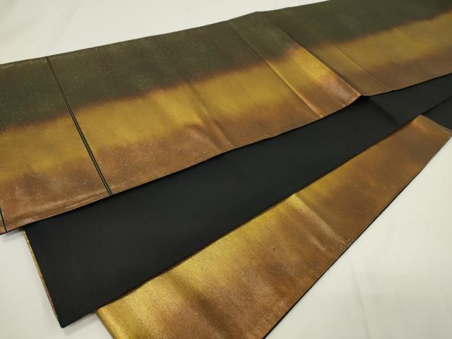 平和屋着物◎六通柄袋帯 霞文 引箔 正絹 逸品 CAAU7783in