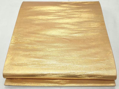 平和屋着物◎六通柄袋帯 霞文 金糸 引箔 正絹 逸品 CAAU8043fb