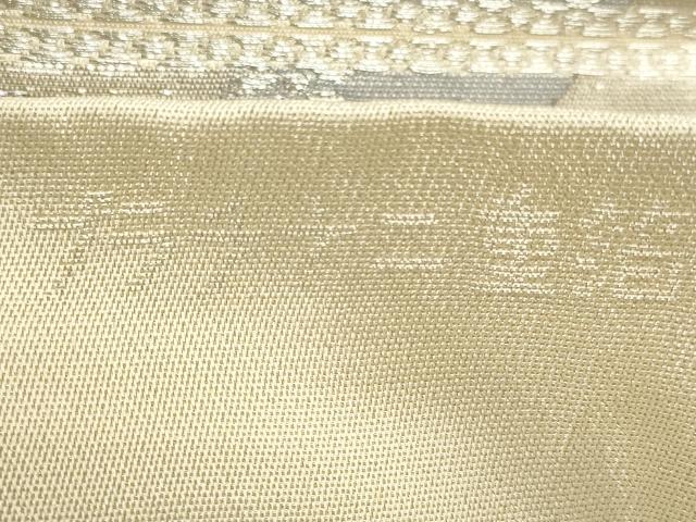 平和屋着物◎六通柄袋帯 唐織 新華錦 鴛鴦花文 プラチナ二重箔 正絹 逸品 CAAU8558ft