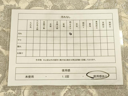 平和屋着物◎六通柄袋帯 更紗花文 銀糸 正絹 逸品 CAAU8586ft