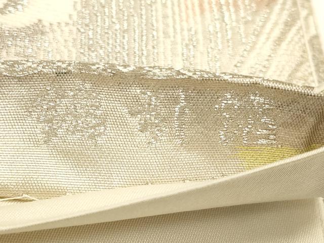 平和屋着物◎六通柄袋帯 古都の四季 荒波文 錦引箔 正絹 逸品 CAAU8768ft