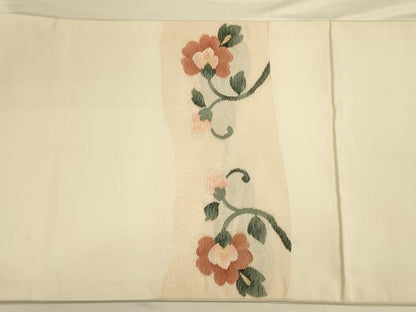 平和屋着物◎太鼓柄袋帯 すくい織 花喰い鳥 金糸 正絹 逸品 CAAU8784ft