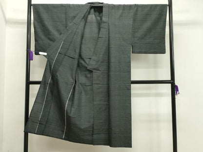平和屋着物▽男性 紬 単衣 吉祥文 正絹 逸品 CAAU8894gh