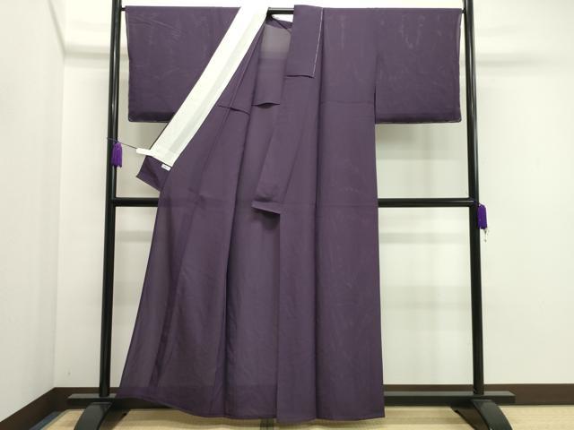 平和屋着物＊夏物 色無地 絽 似せ紫色 正絹 逸品 未使用 CAAU8935gh