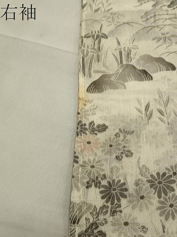 平和屋着物＊極上　夏物　染織の名門　しょうざん　生紬　訪問着　風景文　青山みとも　正絹　逸品　未使用　CAAU8993gh
