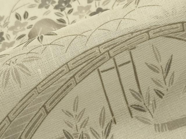 平和屋着物＊極上　夏物　染織の名門　しょうざん　生紬　訪問着　風景文　青山みとも　正絹　逸品　未使用　CAAU8993gh