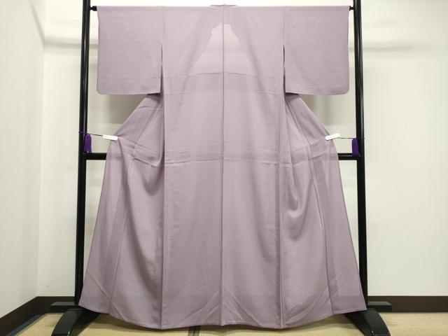平和屋着物＊夏物 色無地 絽 薄葡萄色 正絹 逸品 CAAU9046gh