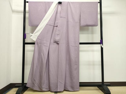 平和屋着物＊夏物 色無地 絽 薄葡萄色 正絹 逸品 CAAU9046gh