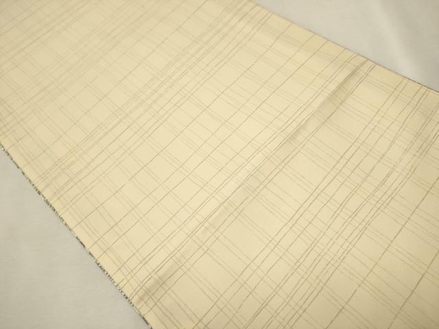 平和屋着物●両面　全通柄袋帯　紅型染　草花間道　正絹　逸品　未使用　CAAU9257hy