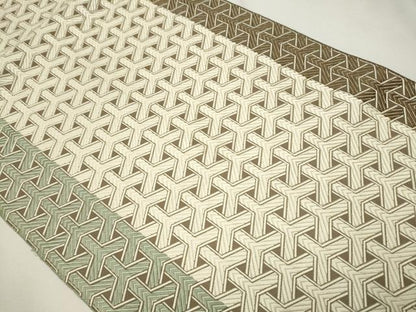 平和屋着物●本場筑前博多織 八寸名古屋帯 毘沙門亀甲 正絹 逸品 CAAX7556hy