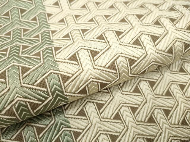 平和屋着物●本場筑前博多織 八寸名古屋帯 毘沙門亀甲 正絹 逸品 CAAX7556hy
