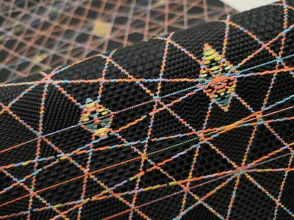 平和屋着物●本場筑前博多織 八寸名古屋帯 吉祥文 黒地 正絹 逸品 CAAU9271hy