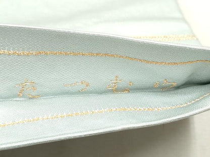 平和屋着物●龍村美術織物　たつむら　九寸開き名古屋帯　金の花　金糸　正絹　逸品　CAAU9273hy