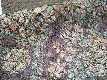 平和屋着物●太鼓柄袋帯　総刺繍　辻が花　正絹　逸品　CAAU9488hy
