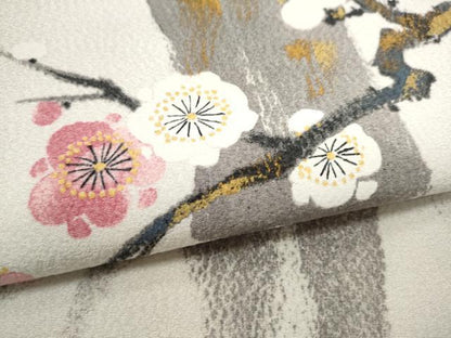 平和屋着物●京友禅作家　山科春宣　九寸名古屋帯　松竹梅　金彩　正絹　逸品　CAAU9564hy