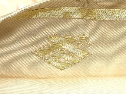 平和屋着物●西陣の名門　本家加納　六通柄袋帯　花鳥文　金糸　正絹　逸品　CAAU9591hy