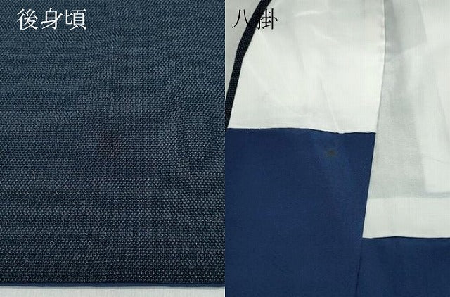 平和屋着物●本塩沢　群鶴間道　正絹　逸品　CAAU9630vf