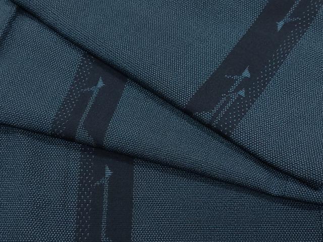 平和屋着物●本塩沢　群鶴間道　正絹　逸品　CAAU9630vf