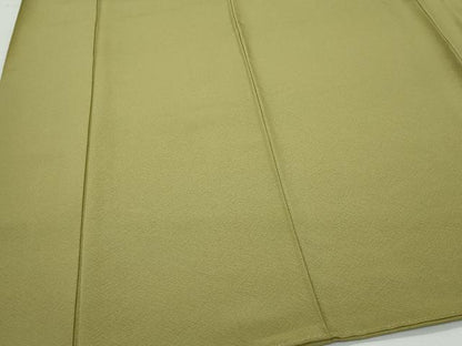 平和屋着物●上質な色無地 利休茶色 正絹 逸品 CAAU9637vf