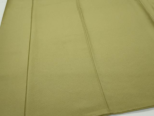 平和屋着物●上質な色無地 利休茶色 正絹 逸品 CAAU9637vf