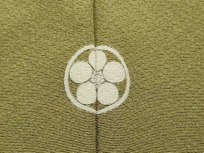 平和屋着物●上質な色無地 利休茶色 正絹 逸品 CAAU9637vf