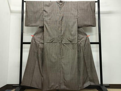 平和屋着物●本場大島紬 9マルキ 流線文 正絹 逸品 CAAU9652vf