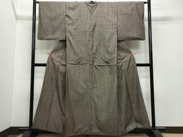 平和屋着物●本場大島紬 9マルキ 流線文 正絹 逸品 CAAU9652vf