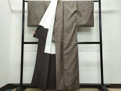 平和屋着物●本場大島紬 9マルキ 流線文 正絹 逸品 CAAU9652vf