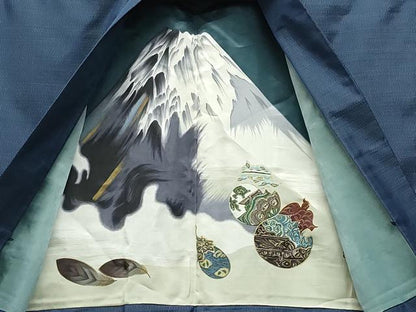 平和屋着物●男性 本場大島紬 アンサンブル 100亀甲 総詰め 正絹 逸品 CAAU9656vf