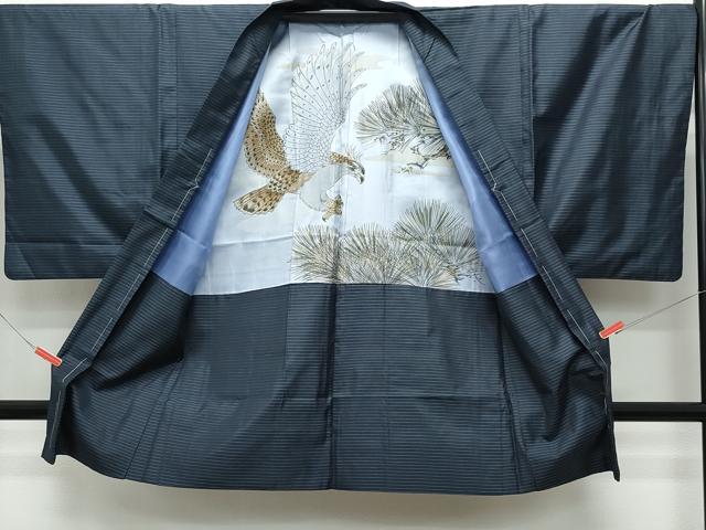 平和屋着物●男性　本場大島紬　アンサンブル　吉祥文　正絹　逸品　CAAU9663vf