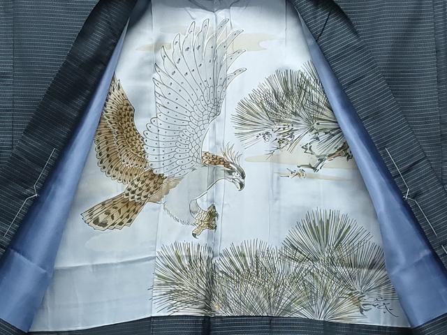 平和屋着物●男性　本場大島紬　アンサンブル　吉祥文　正絹　逸品　CAAU9663vf