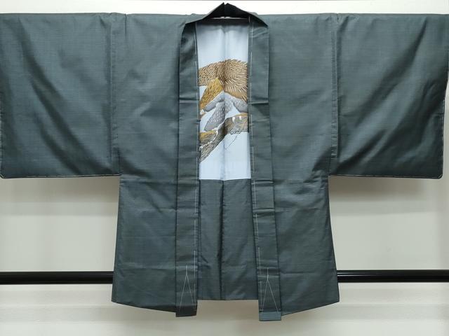 平和屋着物●男性 本場大島紬 アンサンブル 100亀甲 総詰め 証紙付き 正絹 逸品 CAAU9665vf