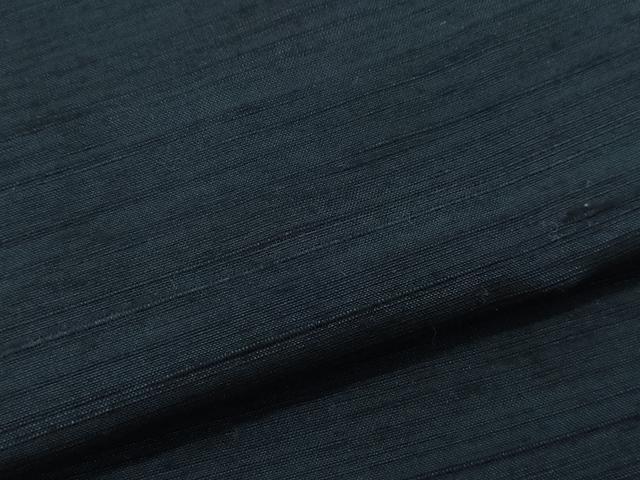 平和屋着物●男性 紬 髭紬・羽織セット 藍鉄色 正絹 逸品 CAAU9667vf