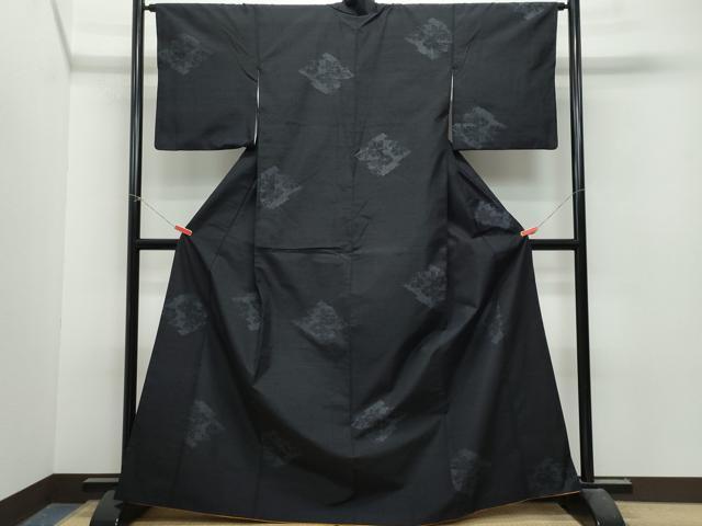 平和屋着物●上質な紬 舞花文 正絹 逸品 CAAU9674vf