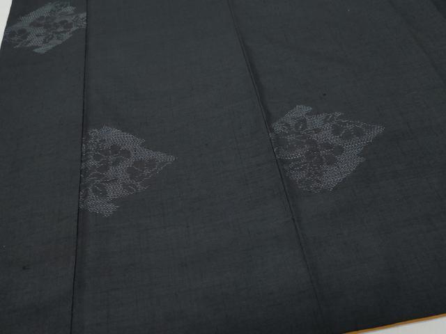 平和屋着物●上質な紬 舞花文 正絹 逸品 CAAU9674vf