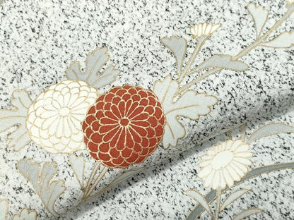 平和屋着物●訪問着　花蝶文　たたき染め　金彩　正絹　逸品　CAAU9680vf