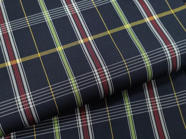 平和屋着物●本場縞大島紬　格子柄　正絹　逸品　CAAU9689vf