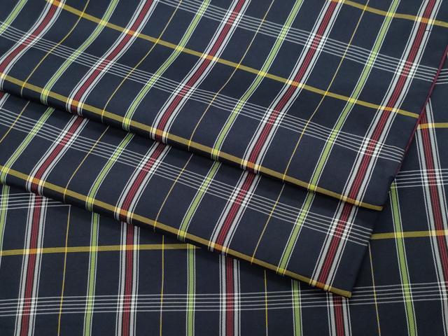 平和屋着物●本場縞大島紬　格子柄　正絹　逸品　CAAU9689vf
