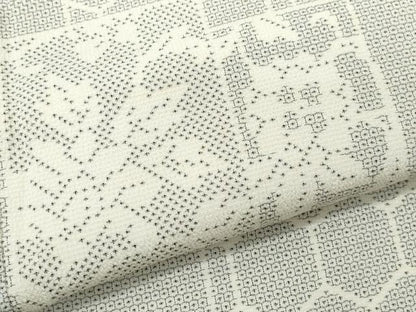 平和屋着物●本塩沢 110亀甲 色紙亀甲花唐草文 正絹 逸品 CAAU9709vf