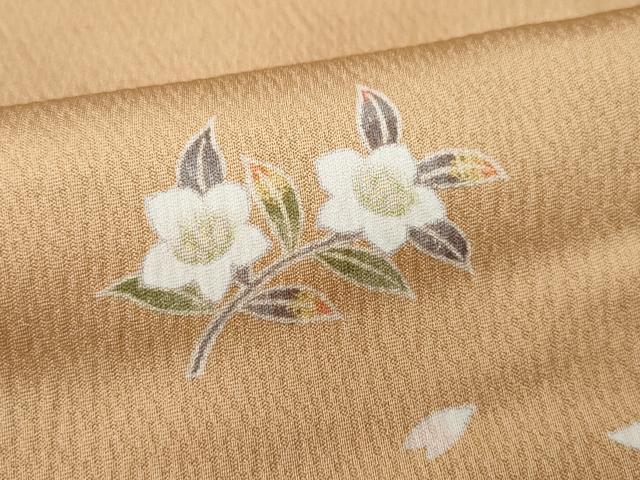 平和屋着物●上質な小紋 草花文 正絹 逸品 CAAU9764vf