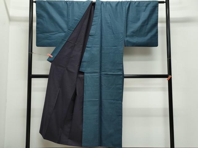 平和屋着物●男性 紬 100亀甲 正絹 逸品 CAAU9765vf