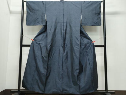 平和屋着物●本場大島紬　麻の葉文　やまと誂製　正絹　逸品　CAAU9874vf