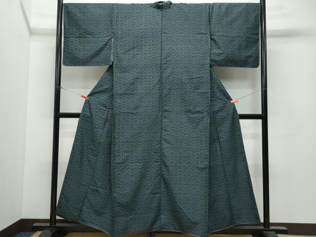 平和屋着物●上質な紬 吉祥文 正絹 逸品 CAAU9876vf